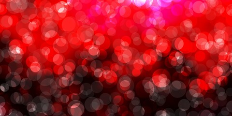 Dark Pink, Red vector layout with circle shapes.