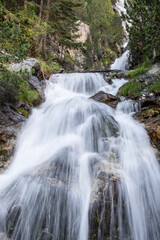 Fototapeta na wymiar cascadas de Argualas, Panticosa, Pyrenean mountain range, Huesca, Spain