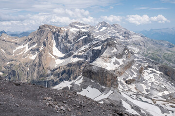 Monte Perdido, 3355 meters,  route of ascent to the Taillon, French Pyrenees, France