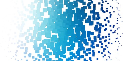 Fototapeta premium Light BLUE vector backdrop with rectangles.
