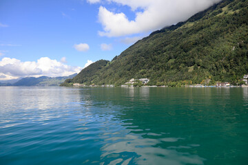 A hill and the edge of the lake