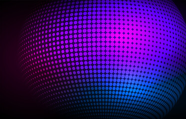 Abstract background advertising brochure design elements. Futuristic style glow neon disco club, night party for elegant flyer