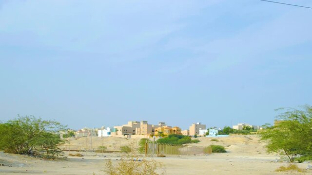 Working oil pump on outskirts of Riffa, Bahrain