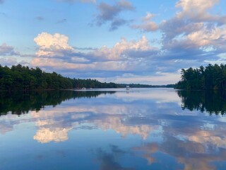Beautiful reflections on Georgian Bay Ontario Canada