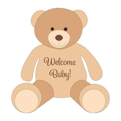 Welcome baby teddy bear