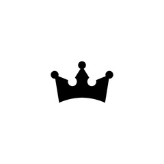 Black crown icon, vip, premium sign. Vector illustration eps 10
