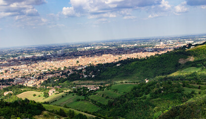 View from Madonna Di San Luca Bologna (Sanctuary of the Blessed Virgin of Saint Luke) © Abi Olayiwola