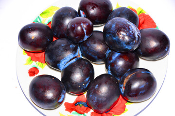 grapes on a white background