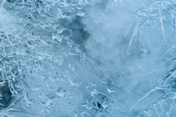 Eiskristalle Winter, Makro Foto