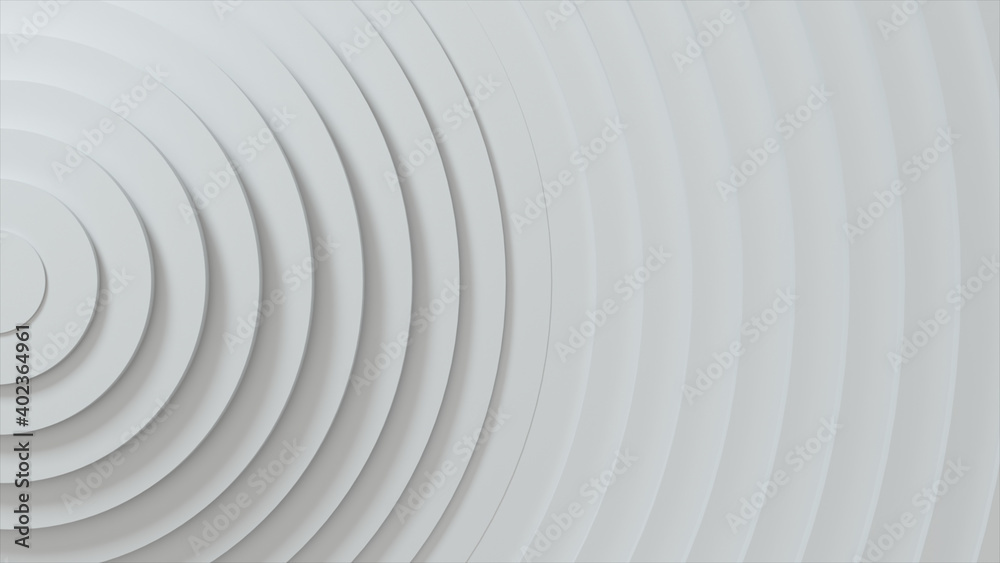 Poster abstract pattern of circles with displacement effect. white blank rings. abstract background for bus