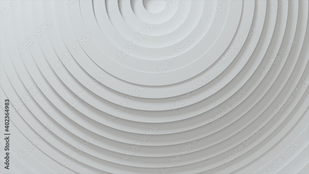 Poster abstract pattern of circles with displacement effect. white blank rings. abstract background for bus