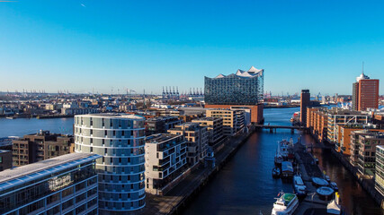 Hafencity district in the harbour of Hamburg Germany - travel photography