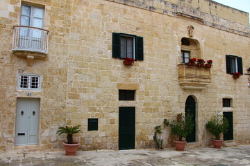 Fototapeta na wymiar La ville de Mdina, dans le centre de Malte