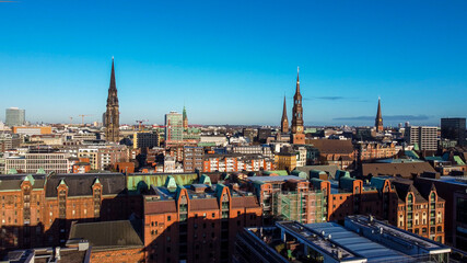 City of Hamburg Germany from above - travel photography