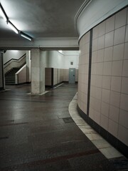 corridor in the building, Moscow underground