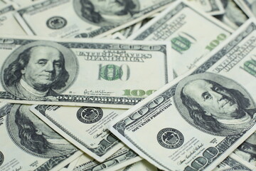 Lots of hundred dollar bills