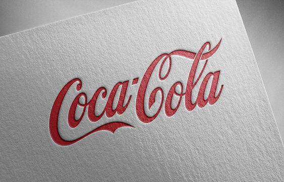 coca-cola_1 on paper texture