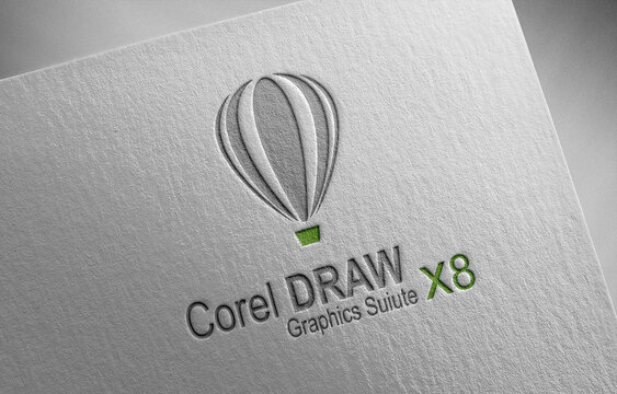 corel-draw-x8_1 on paper texture