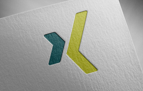 xing-icon_1 on paper texture
