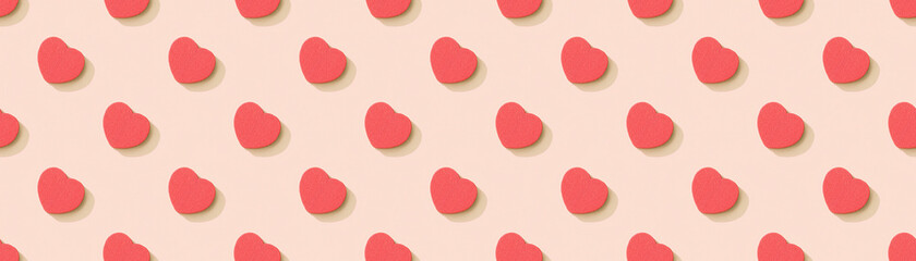 Seamless pattern from hearts. Seamless pattern for valentine's day.