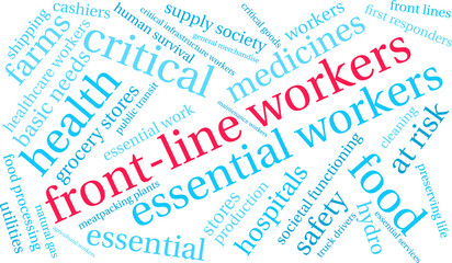 Front Line Workers Word Cloud
