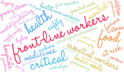 Front Line Workers Word Cloud