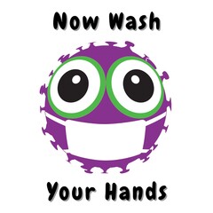 Now Wash Your Hands. Purple.