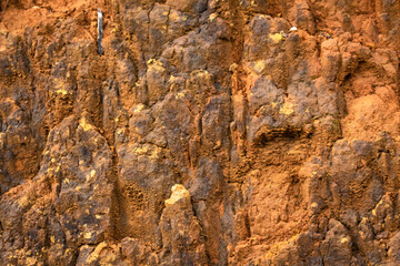 Natural yellow stone background with texture