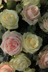 pink and white bridal bouquet