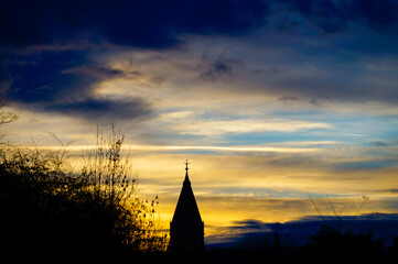 Fototapeta premium church in sunset