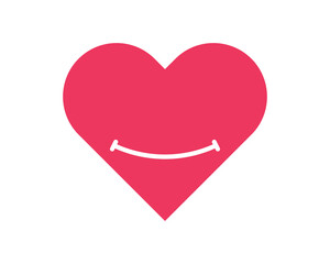 love smile - minimal line web icon. simple vector illustration. concept for infographic, website or app.