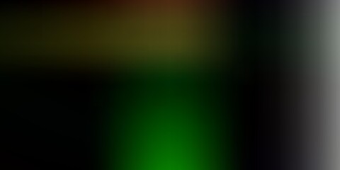 Dark green, yellow vector blur backdrop.