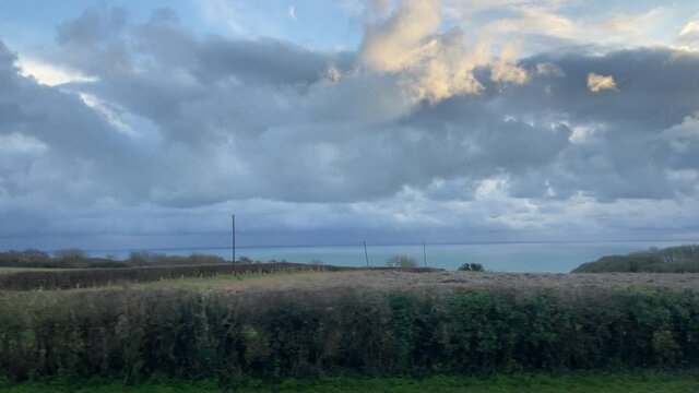 fairlight cliffs landscape roads from Hastings to Rye 