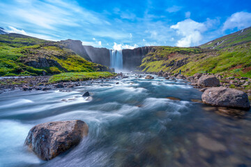 Waterfall in the mountains