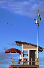 Lifeguard Tower at St Petersburg Sunset Beach