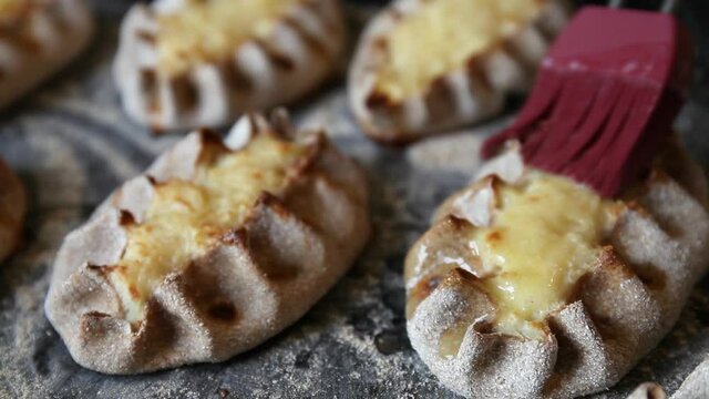 Finnish Traditional Pasties - Karelian Pies From Region Of Karelia.