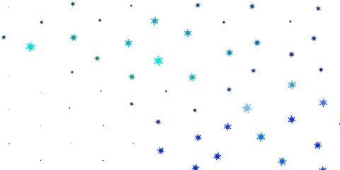 Light blue vector template with flu signs.