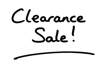 Clearance Sale!