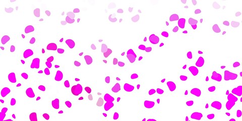 Light pink vector backdrop with chaotic shapes.