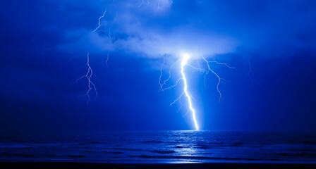 Thunderstorm at the beach