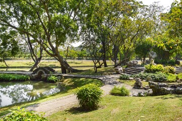 beautiful garden in country Thailand