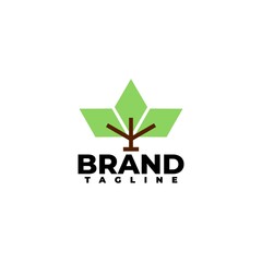 tree illustration. nature logo. natural vector