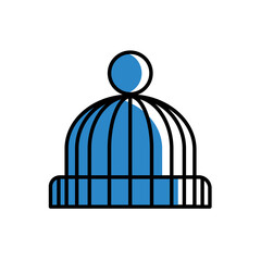 winter hat icon vector design