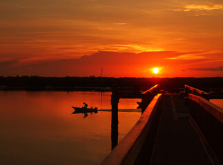 Red Dawn Boater at the Lighthouse Dock in Saint Augustine Florida