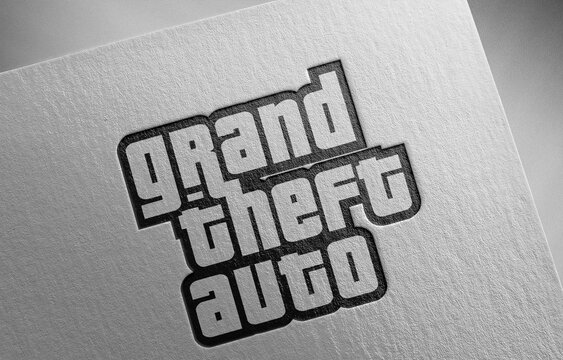 gta-grand-theft-auto on paper texture