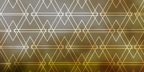 Fototapeta premium Light Green vector layout with lines, triangles.