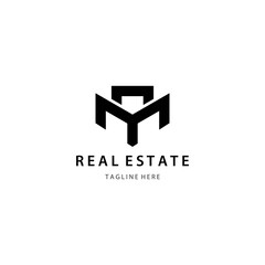 Obraz premium Real estate logo