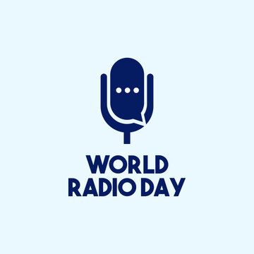 World radio day design template.