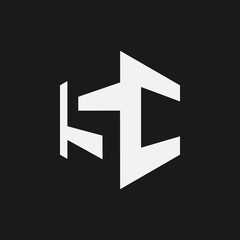 modern letters CS initial C & S combination logo design vector template