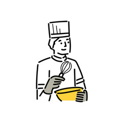 食品製造工場で働く30代の男性